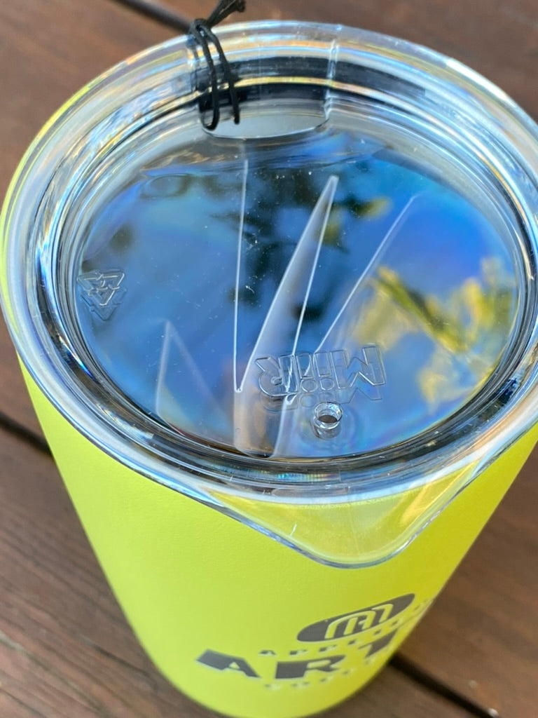 Miir 12oz VI Tumbler in Spark Yellow with Laser-Etched Applied Arts Coffee Logo